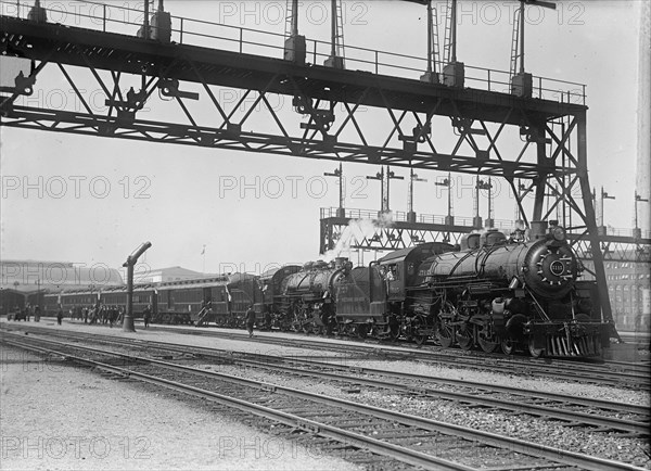 Baltimore And Ohio Railway. Safety First Train, 1917. Baltimore and Ohio Railroad, USA.