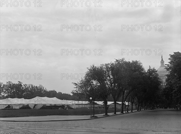Confederate Reunion - Tents For Confederates, New Jersey Ave. And C Street, S.W., 1917.