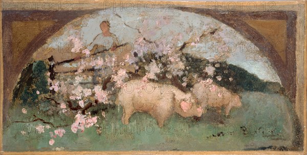 Esquisse pour la salle à manger de l'Hôtel de Ville de Paris : La viande de porc, 1893.