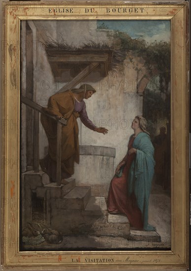 Esquisse pour l'église du Bourget : La Visitation, 1872. Creator: Jules-Joseph Meynier.