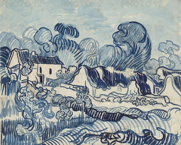 Landscape with Houses, 1890. Found in the collection of the Van Gogh Museum, Amsterdam.