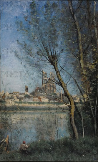 Mantes (le matin), ca 1866. Found in the collection of the Musée des Beaux-Arts, Reims.