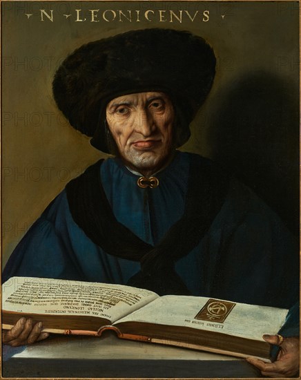 Portrait of Niccolò Leoniceno (1428-1524), 1521. Creator: Dossi, Dosso (ca. 1486-1542).