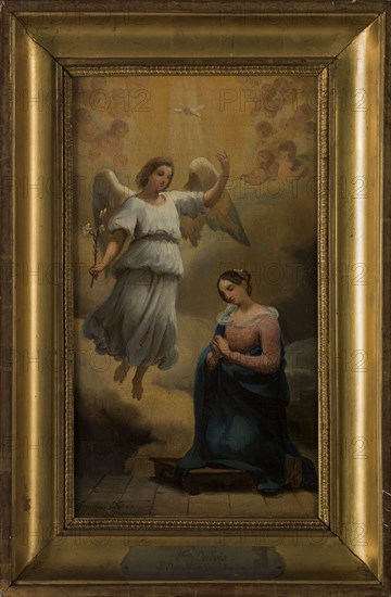 Esquisse pour l'église Notre-Dame-de-Lorette : L'Annonciation, c.1833. The Annunciation.