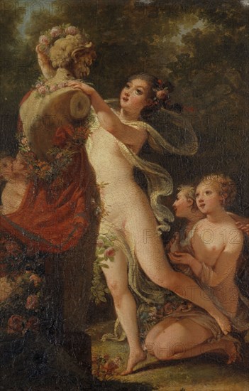 Offrande à Pan, between 1780 and 1831. Creators: Jacques-Antoine Vallin, Hugues Taraval.