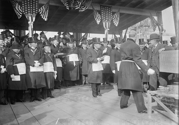 All Souls Church - Laying of A Cornerstone, Washington DC, 1913. Creator: Harris & Ewing.