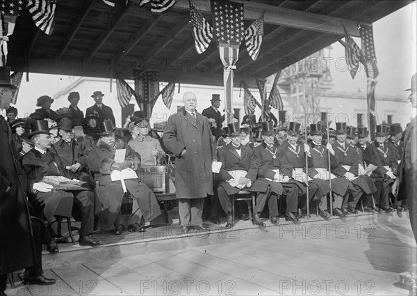 All Souls Church - Laying of A Cornerstone, Washington DC, 1913. Creator: Harris & Ewing.