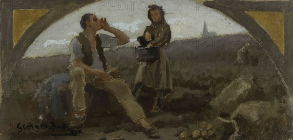 Esquisse pour la salle à manger de l'Hôtel de Ville de Paris : La pomme de terre, c.1893.