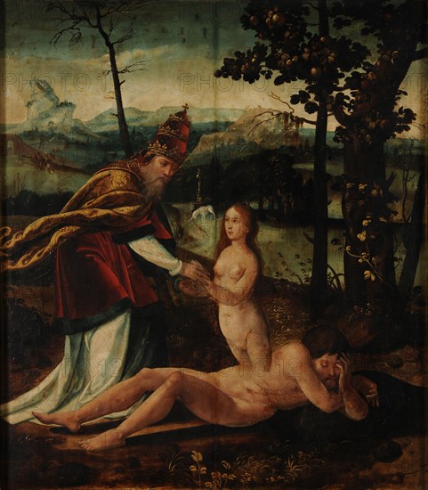 The Creation of Eve, ca 1530. Found in the collection of the Musée des Beaux-Arts, Reims.