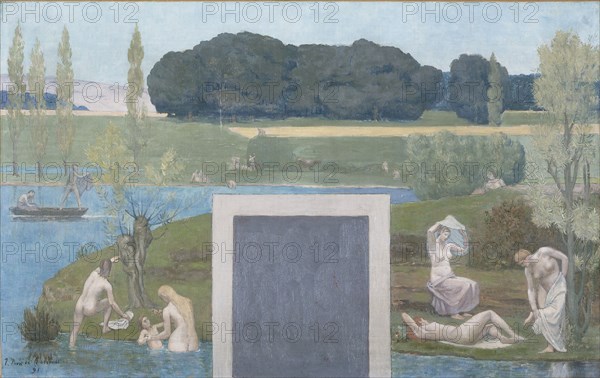 Esquisse pour l'Hôtel de Ville de Paris : l'été, 1891. Creator: Pierre Puvis de Chavannes.