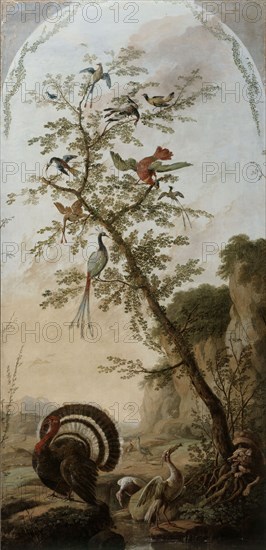 Panneau décoratif à sujets d'animaux, between 1765 and 1767. Decorative panel with animals.