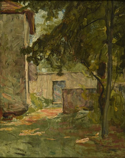 Entrée de ferme à Vézéronce par Morestel (Isère), 1896. Creator: Baudin, Eugène (1843-1907).