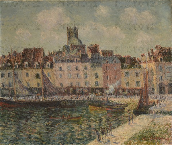 Le Quai Duquesne à Dieppe, 1903. Found in the collection of the Musée des Beaux-Arts, Reims.
