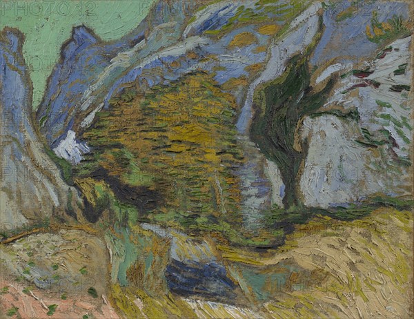 Ravine with a Small Stream, 1889. Found in the collection of the Van Gogh Museum, Amsterdam.