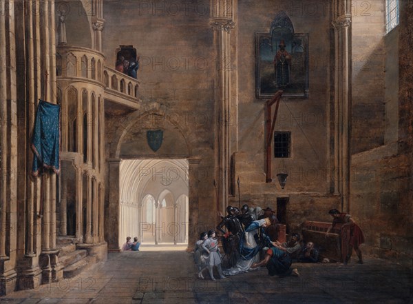 La Reine Blanche de Castille délivrant les prisonniers, 1801. Creator: Francois-Marius Granet.