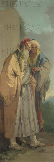 Two Men in Oriental Costume, ca 1743. Found in the collection of the National Gallery, London.