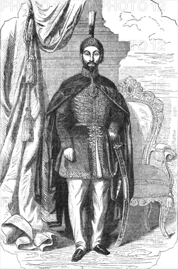 'Portrait of the Sultan Abdul Medjid, from a painting by M. Doussault', 1854. Creator: Unknown.