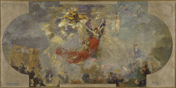 Esquisse pour le Petit Palais, galerie sud : Apothéose (plafond central), between 1906 and 1913.