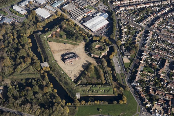 Fort Brockhurst, one of the Palmerston Forts in Gosport, Hampshire, 2020. Creator: Damian Grady.