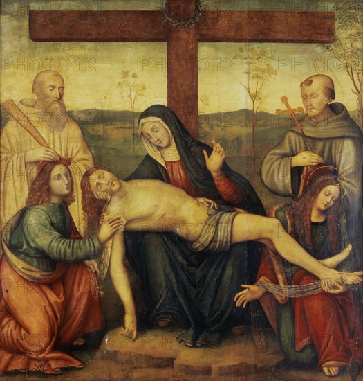 Pieta with Saint Benedict, Saint Francis, Saint John and Saint Mary Magdalene, between 1500 and 1525.