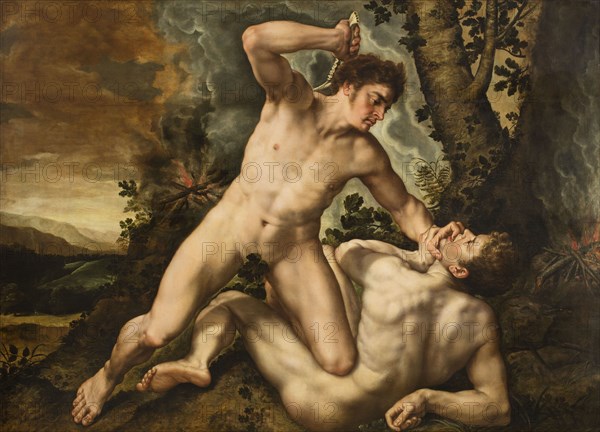 Cain slaying Abel, First Half of 17th . Found in the collection of the Musée des Beaux-Arts, Verviers.