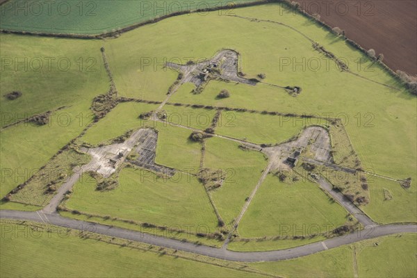 Former Thor Missile site at the now disused RAF North Luffenham Airfield, Edith Weston, Rutland, 2020.