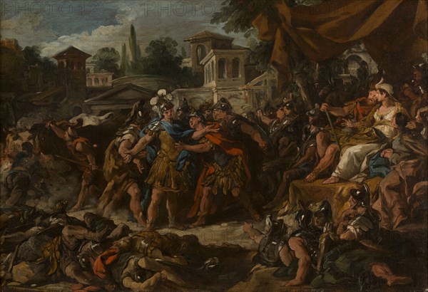 Le Combat des soldats nés des dents du serpent, between 1742 and 1743. Creator: Jean Francois de Troy.