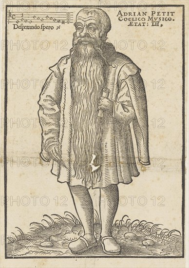 Portrait of composer and musicologist Adrianus Petit Coclico (1499-1562/63), 1552. Private Collection.