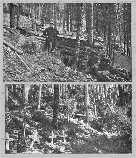 'Les derniers combats de l'Hartmannswillerkopf; un coin de l'Hartmannswillerkopf..., 1916. Creator: Unknown.