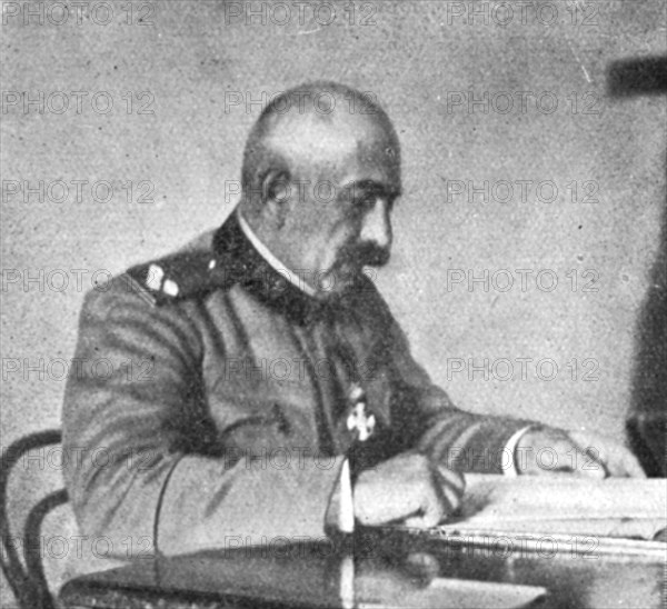 'Les chefs de l'Armee serbe; Le nouveau ministre de la Guerre, le general Bojidar..., 1916. Creator: Unknown.