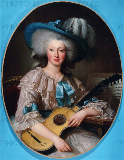 Portrait of Félicité-Louise de Frézals (1765-1854), born Esmangard de Beauval, lady..., 1785. Creator: Unknown.