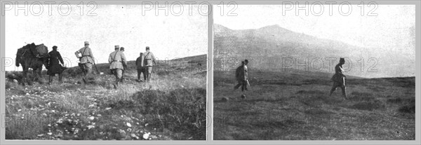 'Le general de Castelnau a Salonique; a travers la plaine et les hauteurs de Macadoine..., 1916. Creator: Unknown.