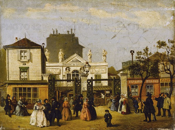 The Luxembourg theatre, known as Bobino, rue de Fleurs, around 1845, current 6th..., c1840-1850. Creator: Unknown.