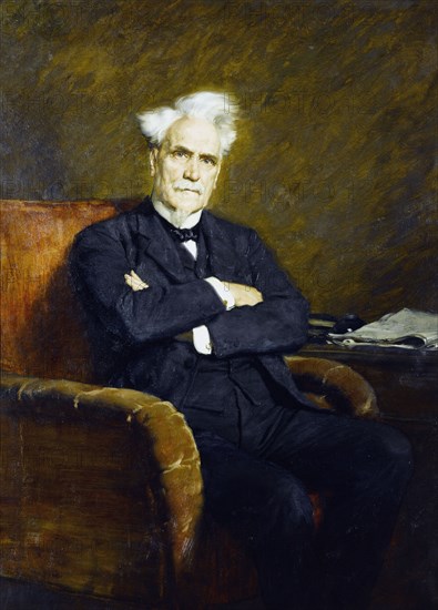 Portrait d'Henri Rochefort (Victor-Henri, marquis de Rochefort-Luçay, dit), homme..., c1908. Creator: Marcel Baschet.