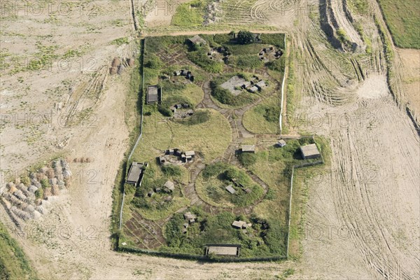 Second World War Heavy Anti Aircraft Battery ZE1 at Warren Farm, Chadwell Heath, London, 2017. Creator: Damian Grady.