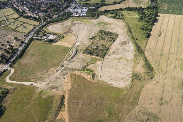 Second World War Heavy Anti Aircraft Battery ZE1 at Warren Farm, Chadwell Heath, London, 2017. Creator: Damian Grady.