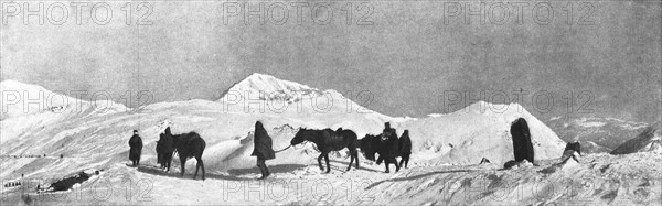 'Les phases de la Retraite de la Deuxieme armee Serbe, de la frontiere Bulgare au..., 1916. Creator: Samson Tchernoff.