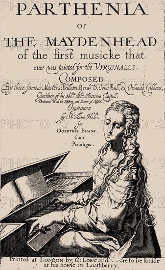 Parthenia or the Maydenhead of the first musicke that ever was printed for the Virginalls, ca 1613. Creator: Anonymous.