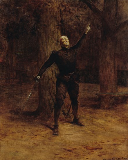 Portrait de Constant Coquelin, dit Coquelin aîné, dans le rôle de Cyrano de Bergerac, 1901. Creator: Theobald Chartran.