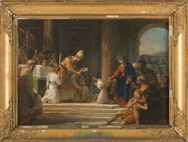 Sketch for the church of Notre-Dame-de-Lorette : Consecration of the Virgin, 1836. Creator: Auguste Jean Baptiste Vinchon.