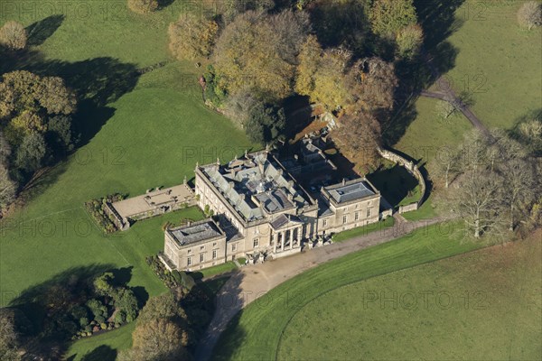 Stourhead, a country house constructed 1721-24 for Henry Hoare in the Palladian style, Wilts, 2017. Creator: Damian Grady.