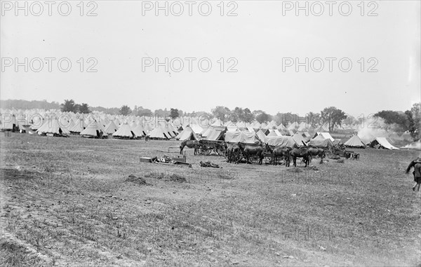 Colonial Rifles - Reunion of G.A.R. And Confederate Veterans Who Had Fought At Gettysburg..., 1913. Creator: Harris & Ewing.