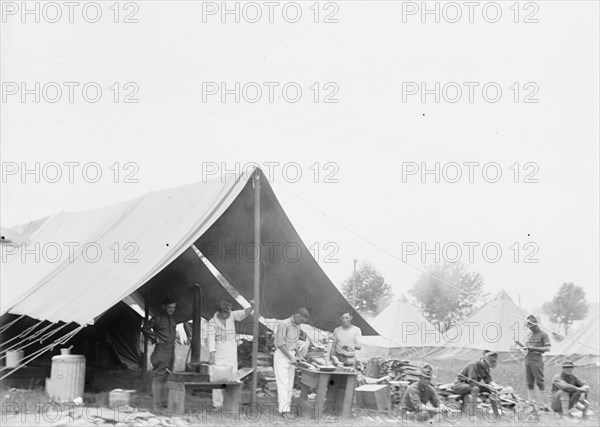 Colonial Rifles - Reunion of G.A.R. And Confederate Veterans Who Had Fought At Gettysburg..., 1913. Creator: Harris & Ewing.