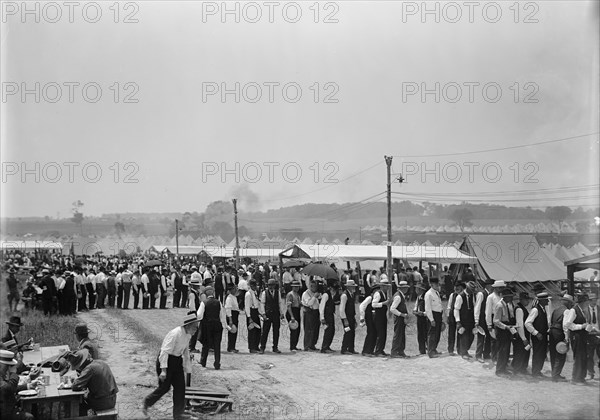 Colonial Rifles - Reunion of G.A.R. And Confederate Veterans Who Had Fought At Gettysburg..., 1918. Creator: Harris & Ewing.