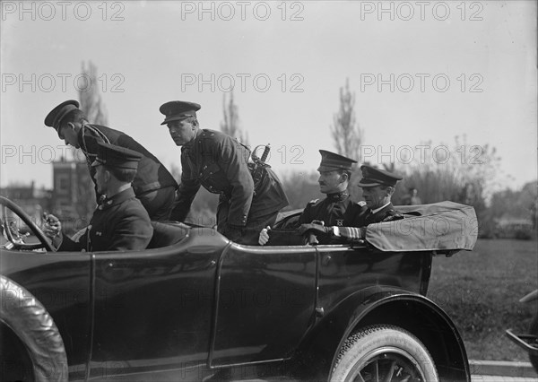 Balfour, Arthur James, M.P, O.M, Head of British Commission To U.S. Arrival At Union Station..., 191 Creator: Harris & Ewing.