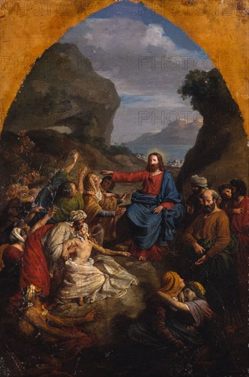 Esquisse pour Notre-Dame de Paris : Jésus-Christ guérissant les malades, between 1828 and 1835. Creator: Jean-Pierre Granger.