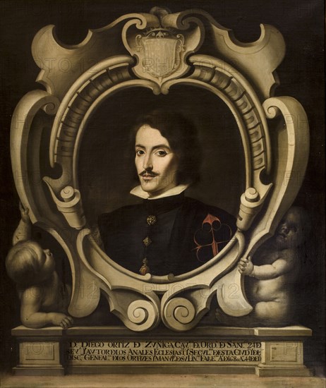 Portrait of the composer Diego Ortiz (1510-1576), 1751. Creator: Martínez, Domingo, (after Bartolomé Esteban Murillo) (1688-1749).