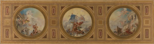 Esquisse pour la mairie du 6ème arrondissement de Paris. Liberté. Egalité. Fraternité, 1887. Creator: Leon Pierre Urbain Bourgeois.