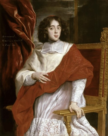 Emmanuel-Théodose de La Tour d'Auvergne (1643-1715), cardinal de Bouillon, 1669. Creator: Gaulli (Il Baciccio), Giovanni Battista (1639-1709).