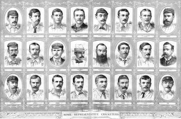 ''Some 24 Representative Cricketers', 1890. Creator: Unknown.